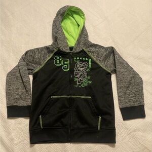 Jumping Beans Super Mario Hoodie - Black, Gray, and Green